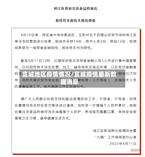 宣城地区疫情情况/宣城疫情最新数据消息-第3张图片