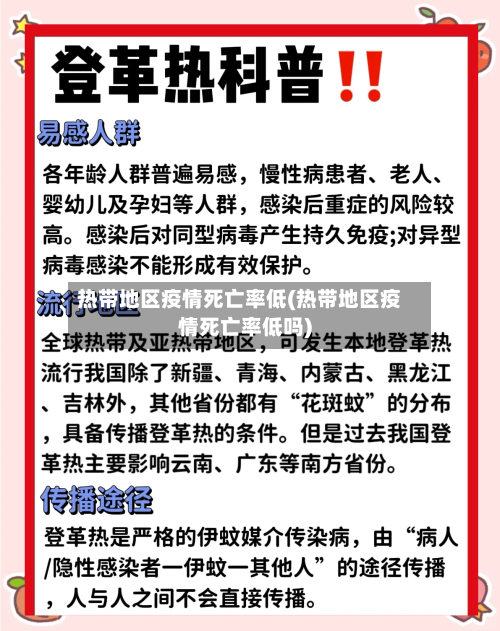 热带地区疫情死亡率低(热带地区疫情死亡率低吗)