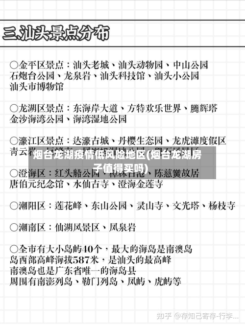 烟台龙湖疫情低风险地区(烟台龙湖房子值得买吗)