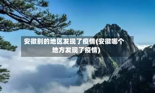安徽别的地区发现了疫情(安徽哪个地方发现了疫情)