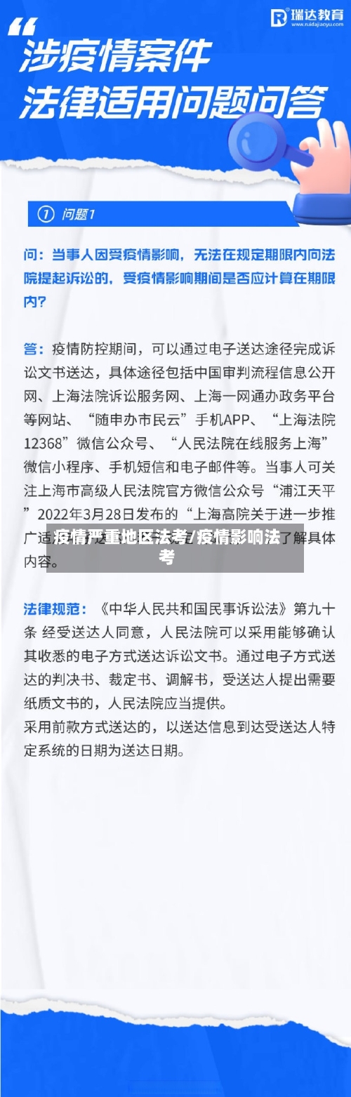 疫情严重地区法考/疫情影响法考