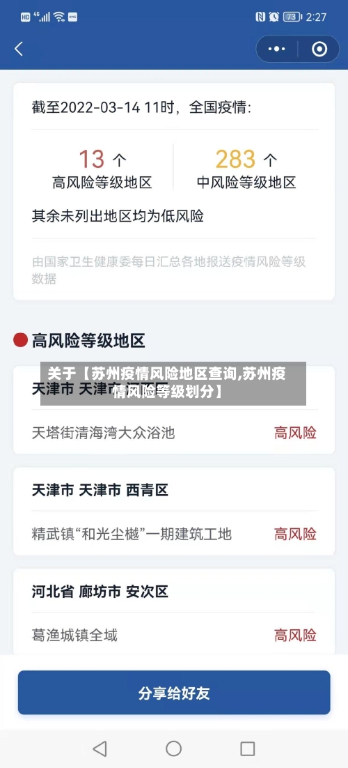 关于【苏州疫情风险地区查询,苏州疫情风险等级划分】-第2张图片