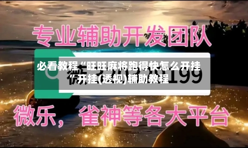 必看教程“旺旺麻将跑得快怎么开挂”开挂(透视)辅助教程-第2张图片