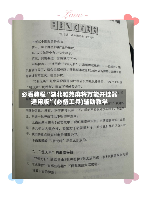 必看教程“湖北雅苑麻将万能开挂器通用版”(必备工具)辅助教学-第2张图片