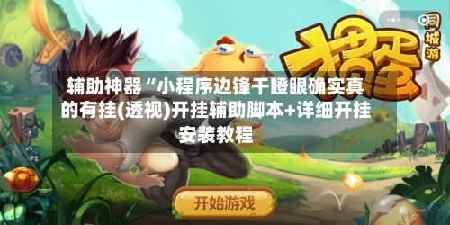 辅助神器“小程序边锋干瞪眼确实真的有挂(透视)开挂辅助脚本+详细开挂安装教程