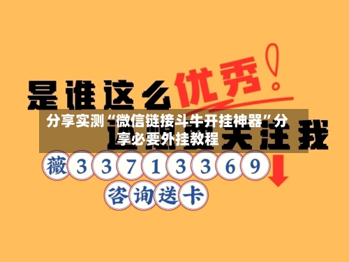 分享实测“微信链接斗牛开挂神器”分享必要外挂教程-第2张图片