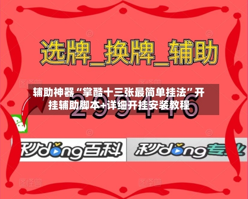 辅助神器“掌酷十三张最简单挂法”开挂辅助脚本+详细开挂安装教程-第2张图片