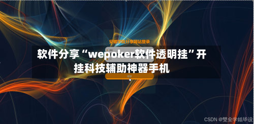 软件分享“wepoker软件透明挂”开挂科技辅助神器手机-第2张图片