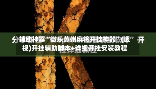 辅助神器“微乐苏州麻将开挂神器”(透视)开挂辅助脚本+详细开挂安装教程