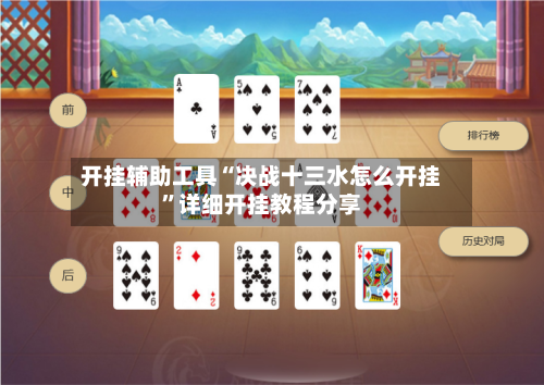 开挂辅助工具“决战十三水怎么开挂”详细开挂教程分享-第3张图片