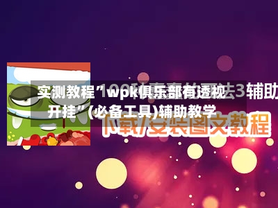 实测教程”wpk俱乐部有透视开挂”(必备工具)辅助教学-第2张图片