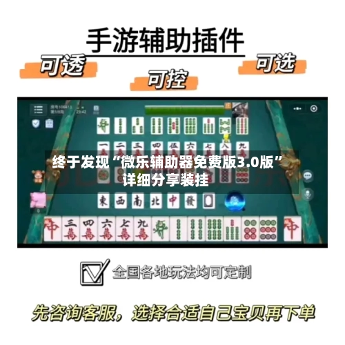 终于发现“微乐辅助器免费版3.0版”详细分享装挂