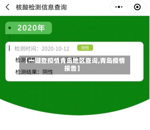 【一键查疫情青岛地区查询,青岛疫情报告】-第3张图片